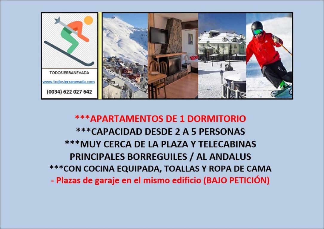 Todosierranevada Zona Baja - Edificio Alhambra - Junto A Los Telecabinas Sierra Nevada Dış mekan fotoğraf